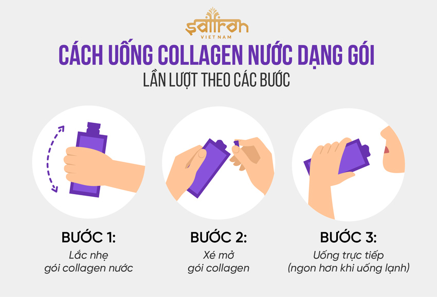 Cách uống collagen nước