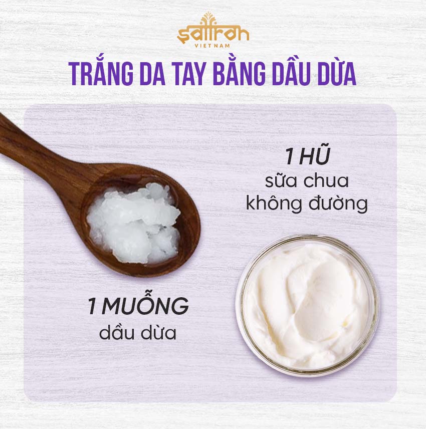 3. Trắng da với dầu dừa